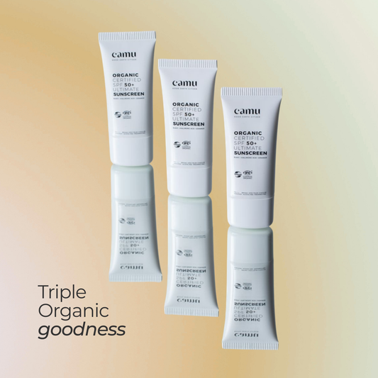 Bundle of 3 + FREE CAMU BAG - Camu Ultimate Organic Sunscreen SPF50+