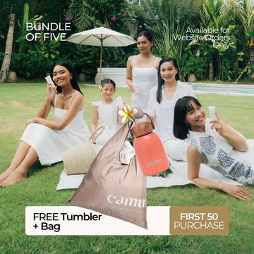 Family Package - Bundle of 5 (FREE TUMBLER & BAG) - Camu Ultimate Organic Sunscreen SPF50+