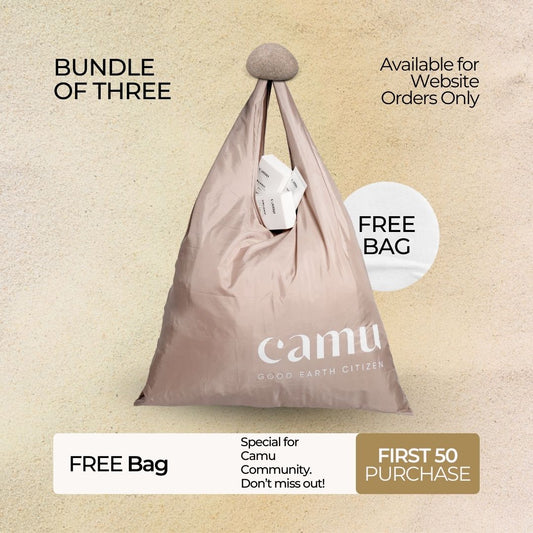Bundle of 3 + FREE CAMU BAG - Camu Ultimate Organic Sunscreen SPF50+